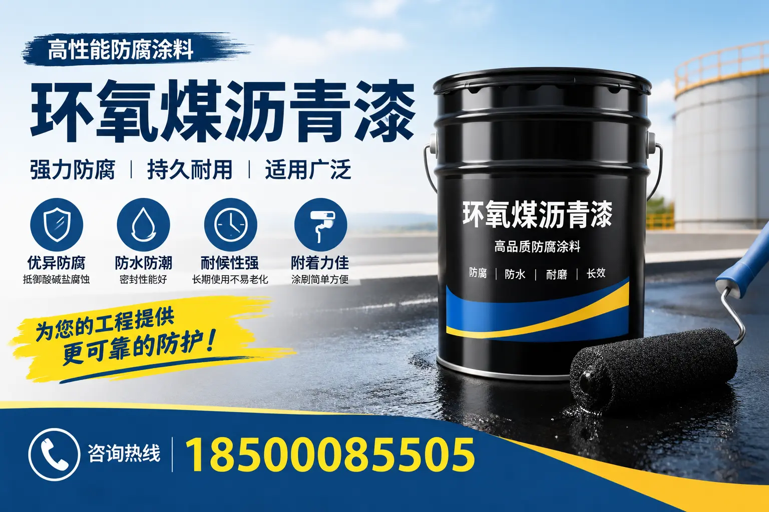 环氧煤沥青漆的施工步骤详解，丽水装修必备知识